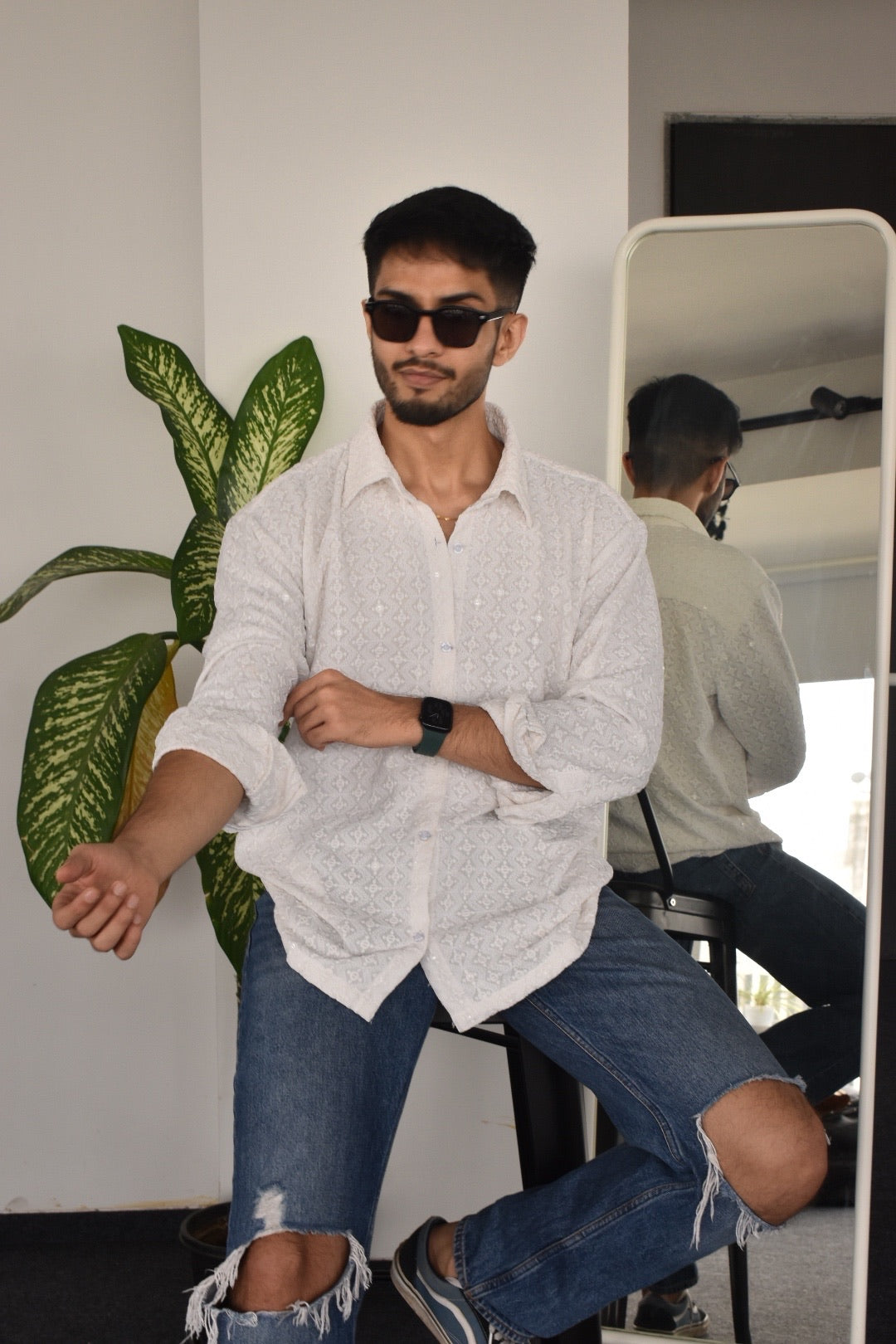 Special Edition CHIKANKARI White