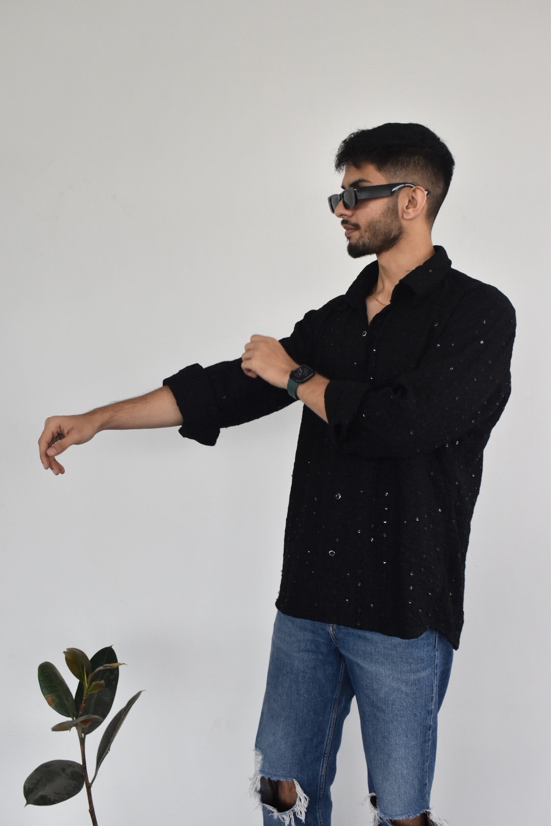 Special Edition CHIKANKARI Black