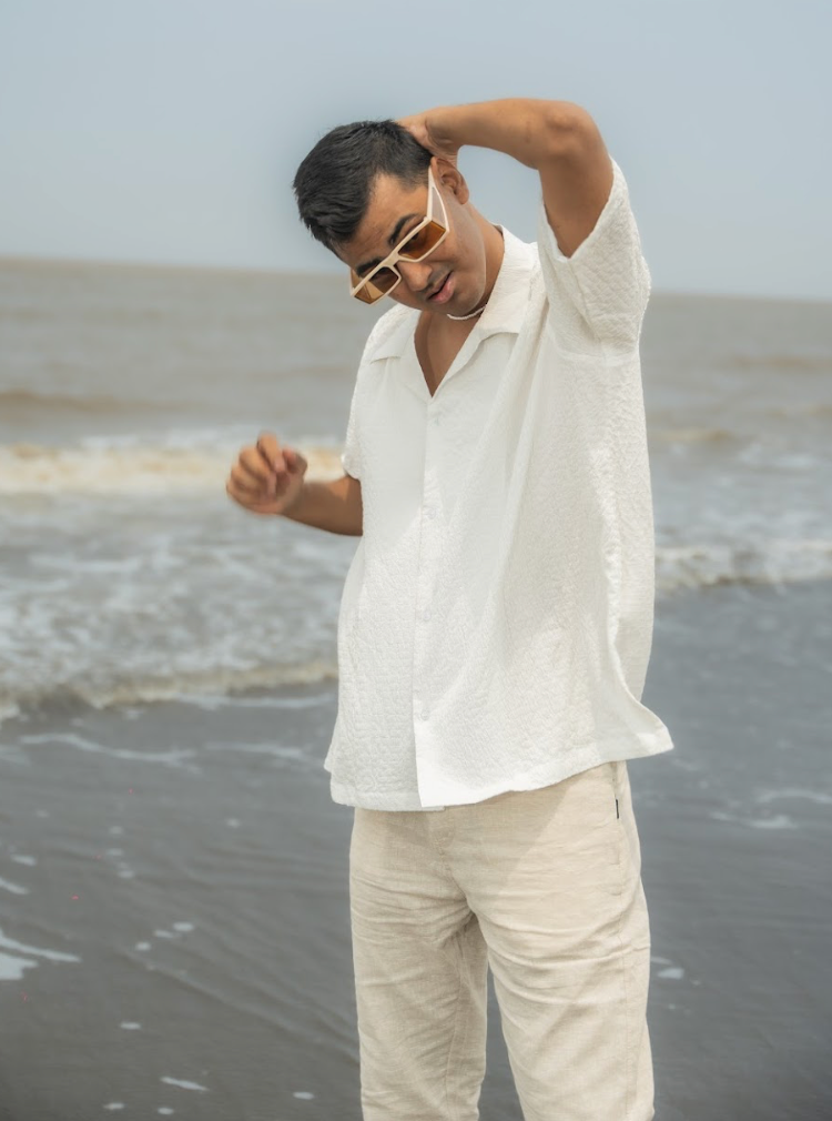 White Textured Shirt