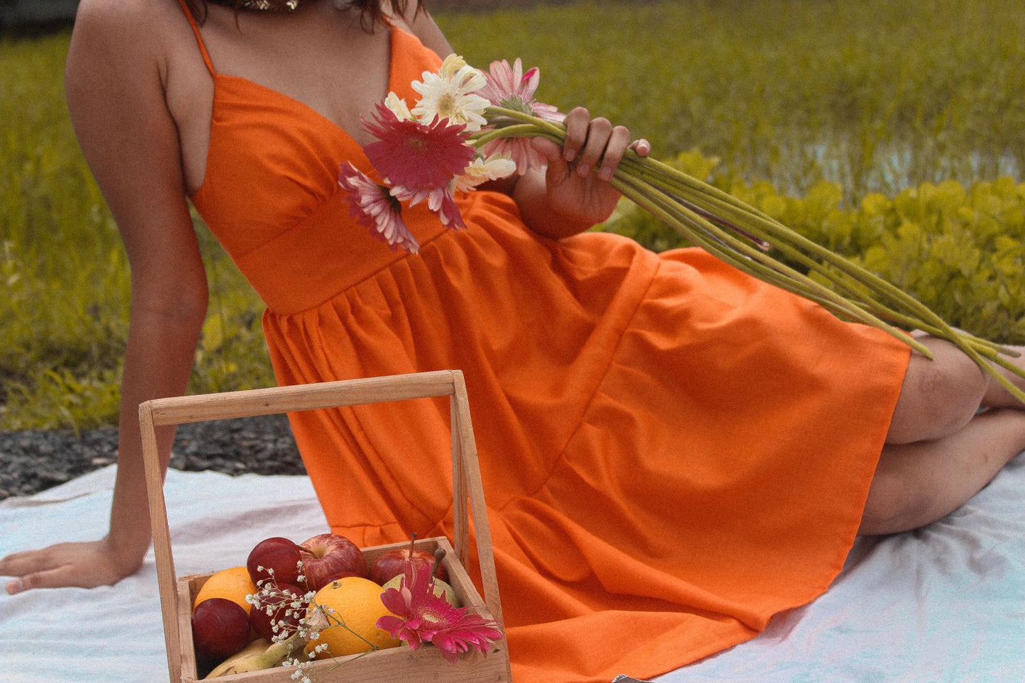 Tangerine Blossom Dress