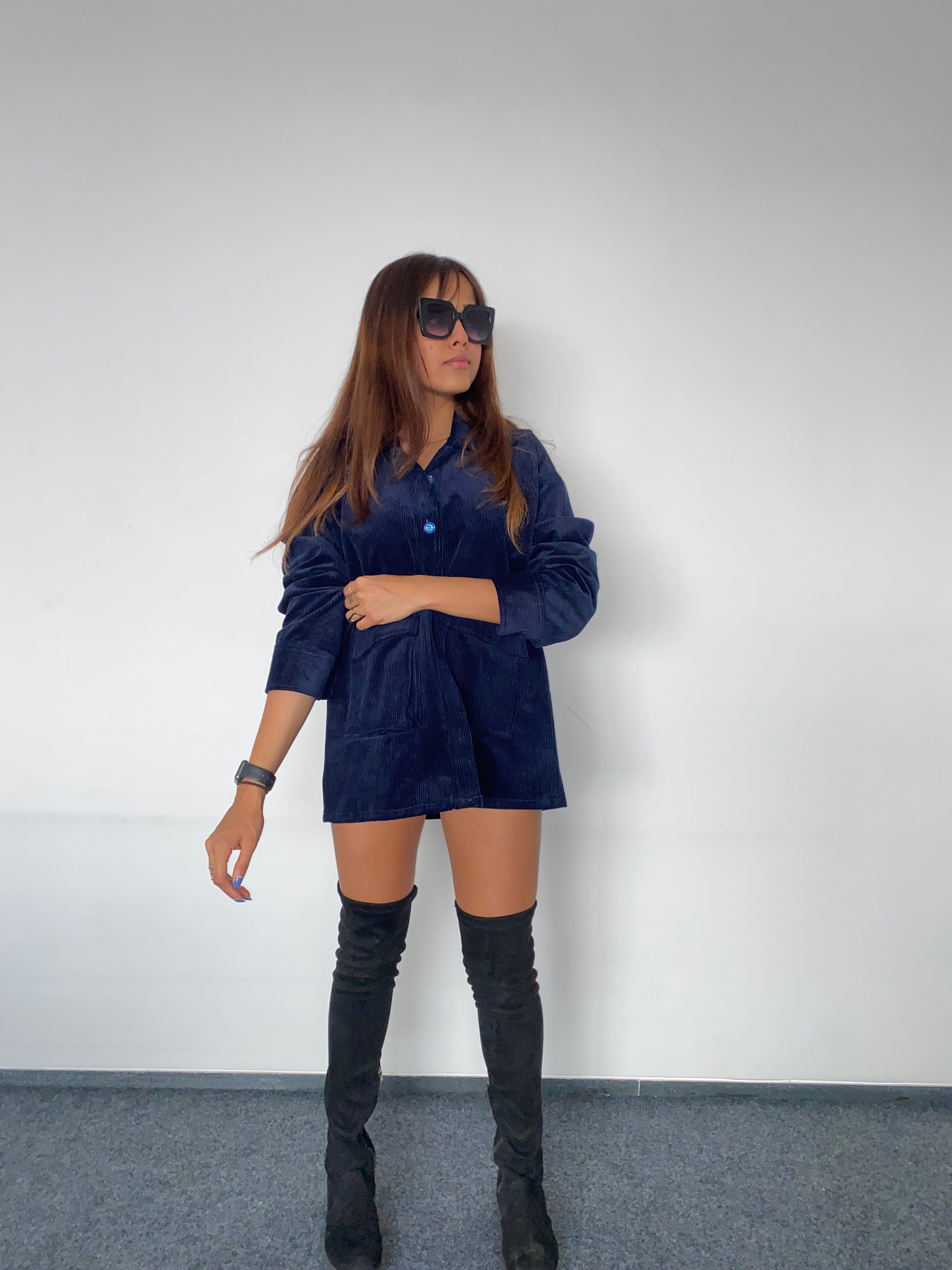 Royal Blue Corduroy Jacket Unisex