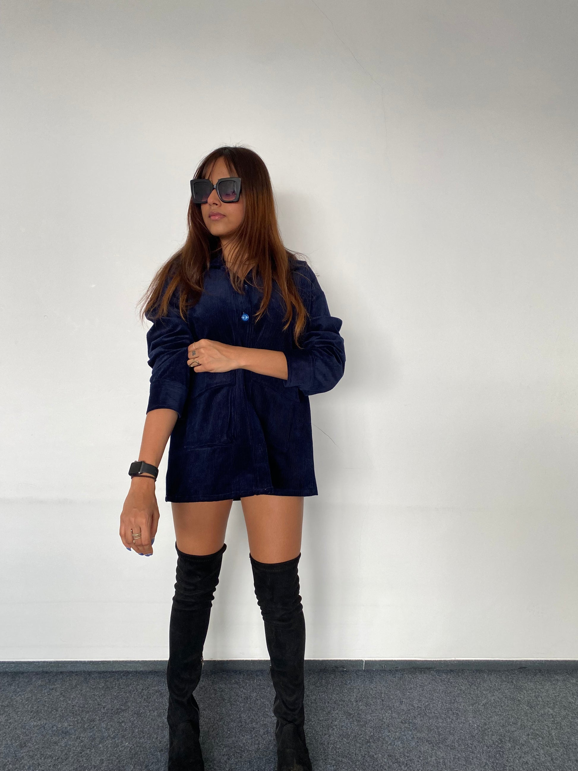 Royal Blue Corduroy Jacket Unisex