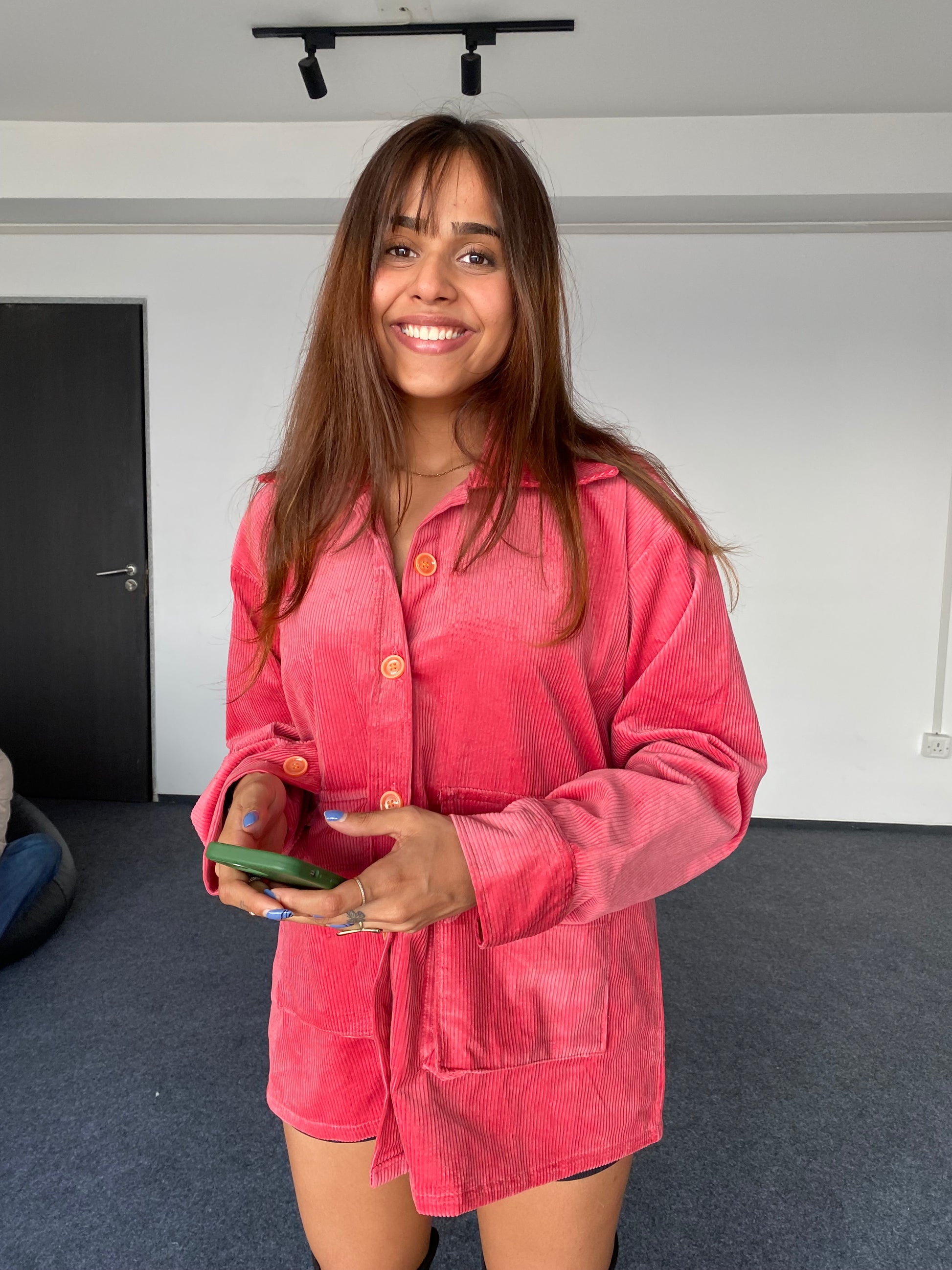 Pink Corduroy Jacket Unisex