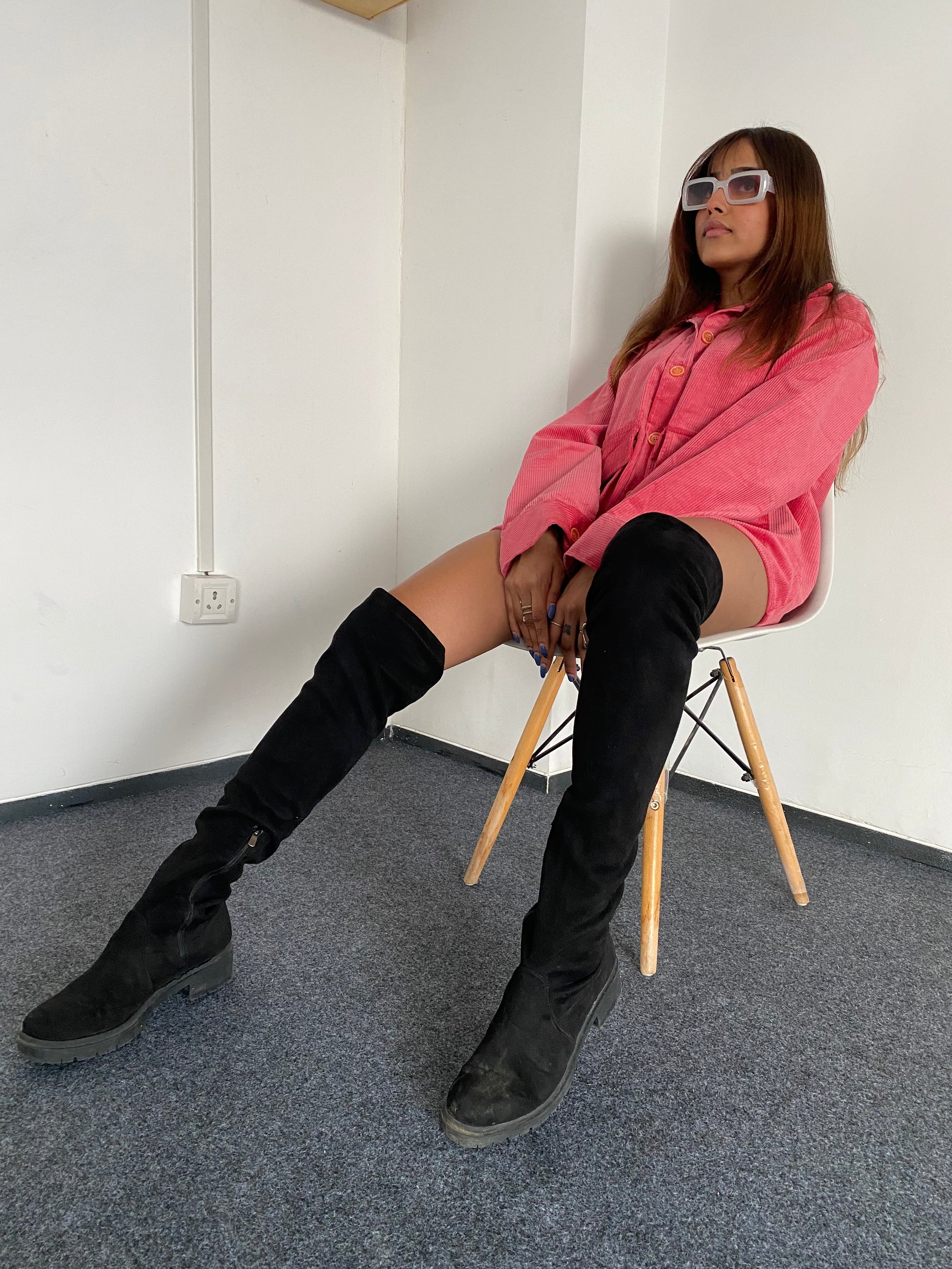 Pink Corduroy Jacket Unisex