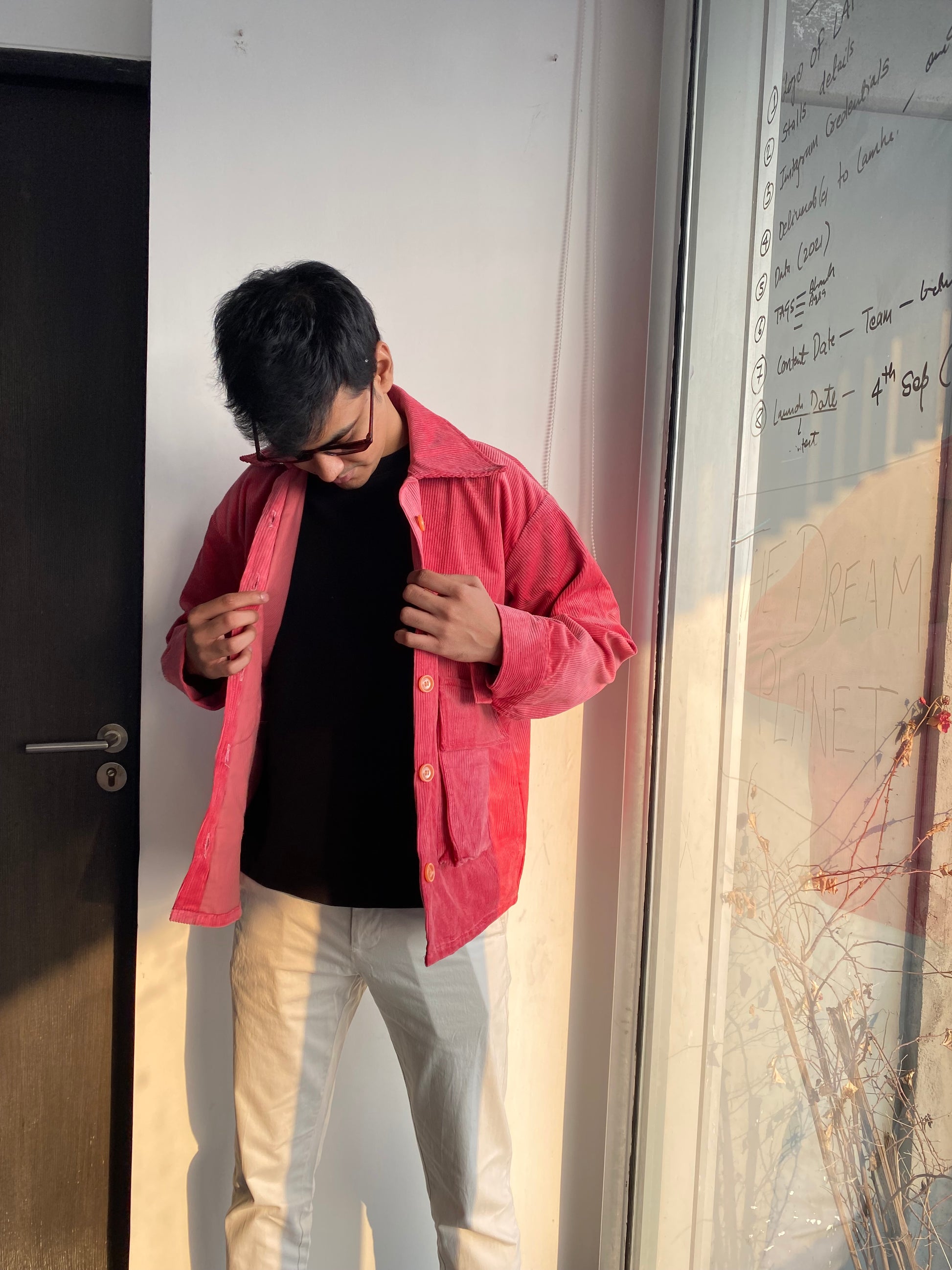 Pink Corduroy Jacket Unisex