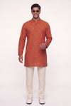 Spandan Rust kurta