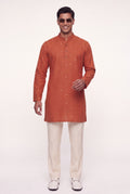 Spandan Rust kurta