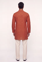 Spandan Rust kurta