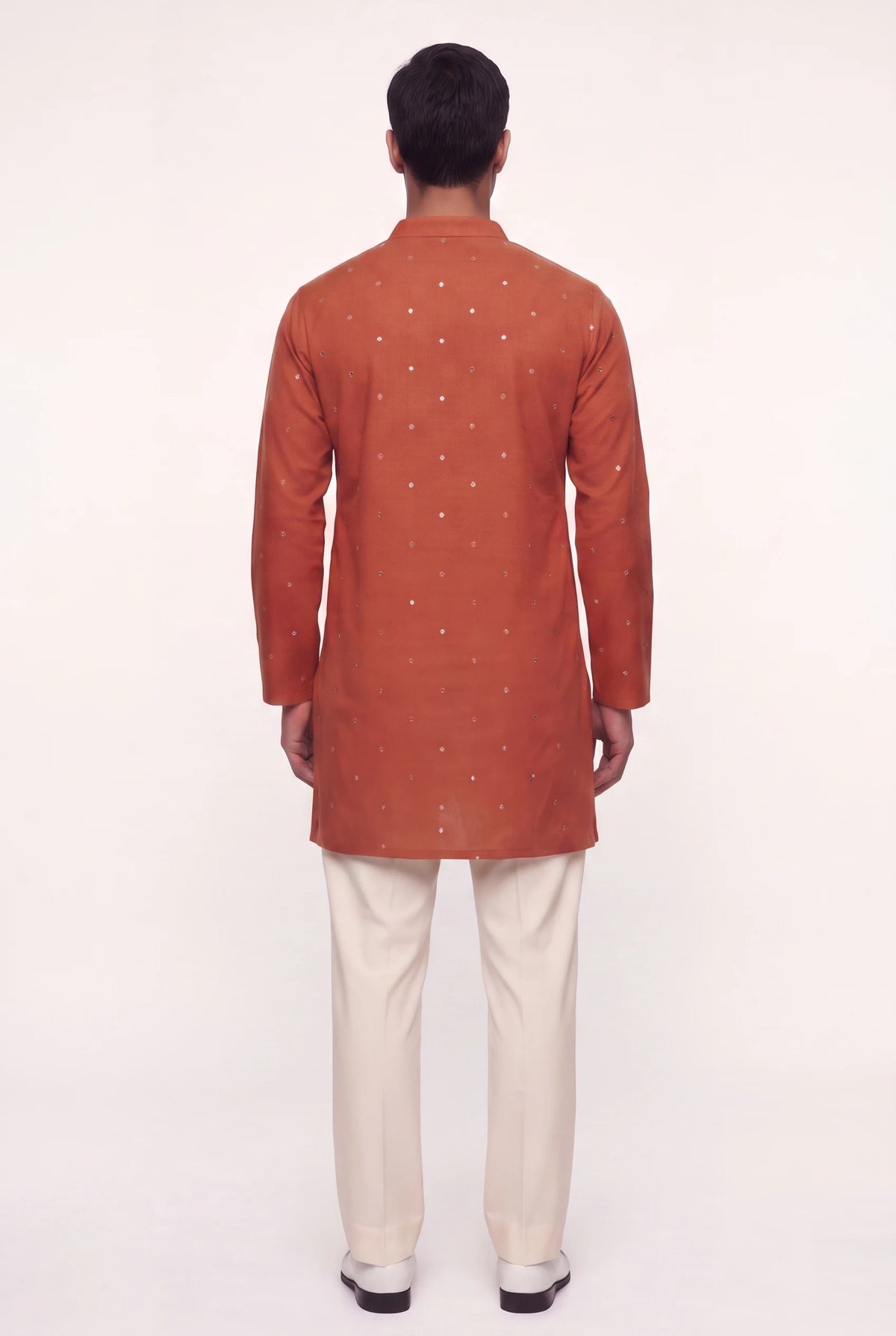 Spandan Rust kurta