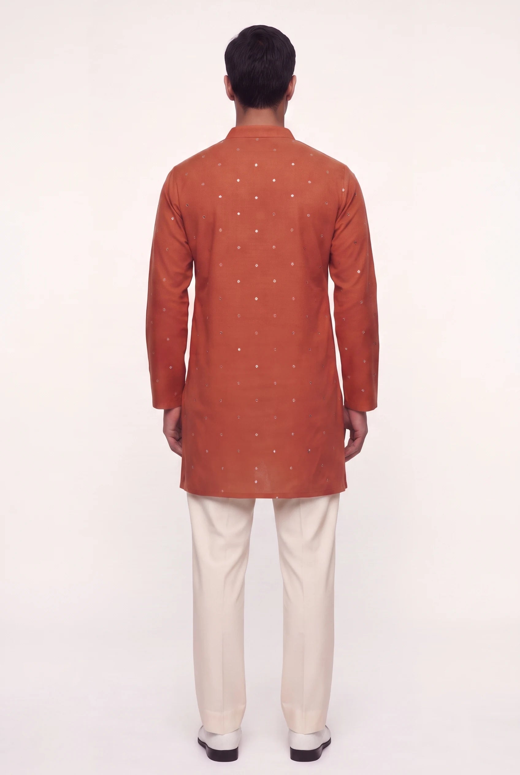 Spandan Rust kurta