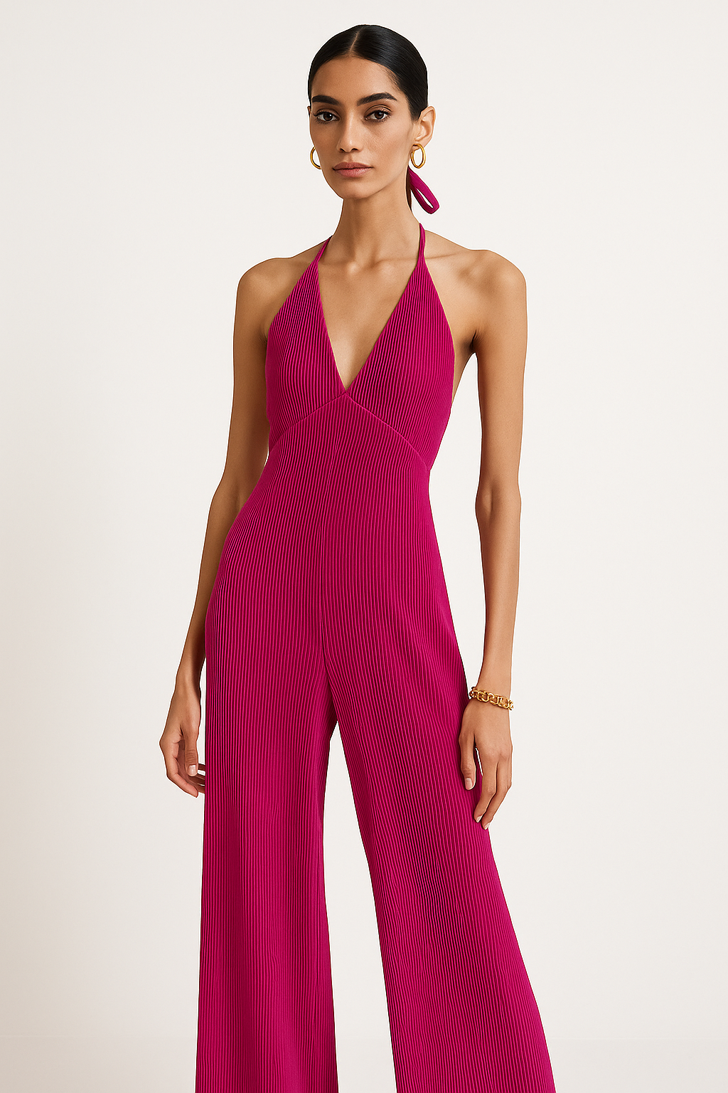 Melange Jumpsuit hot pink Dress