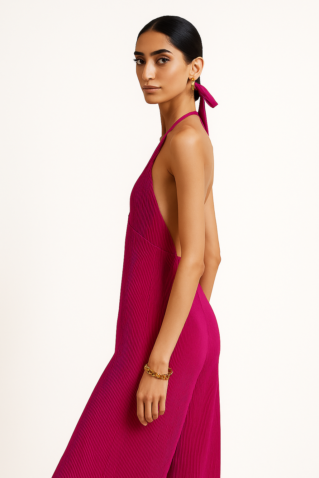 Melange Jumpsuit hot pink Dress