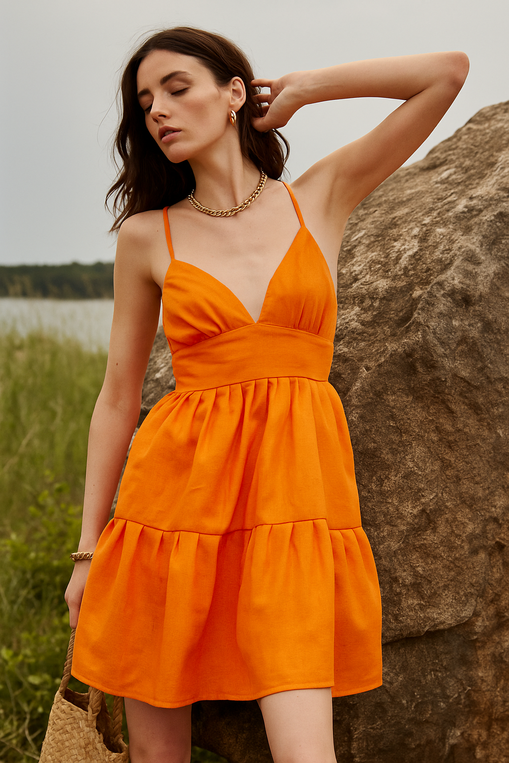 Tangerine Blossom Dress