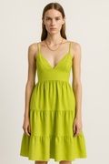 Lime Green Blossom Dress