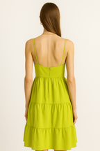 Lime Green Blossom Dress