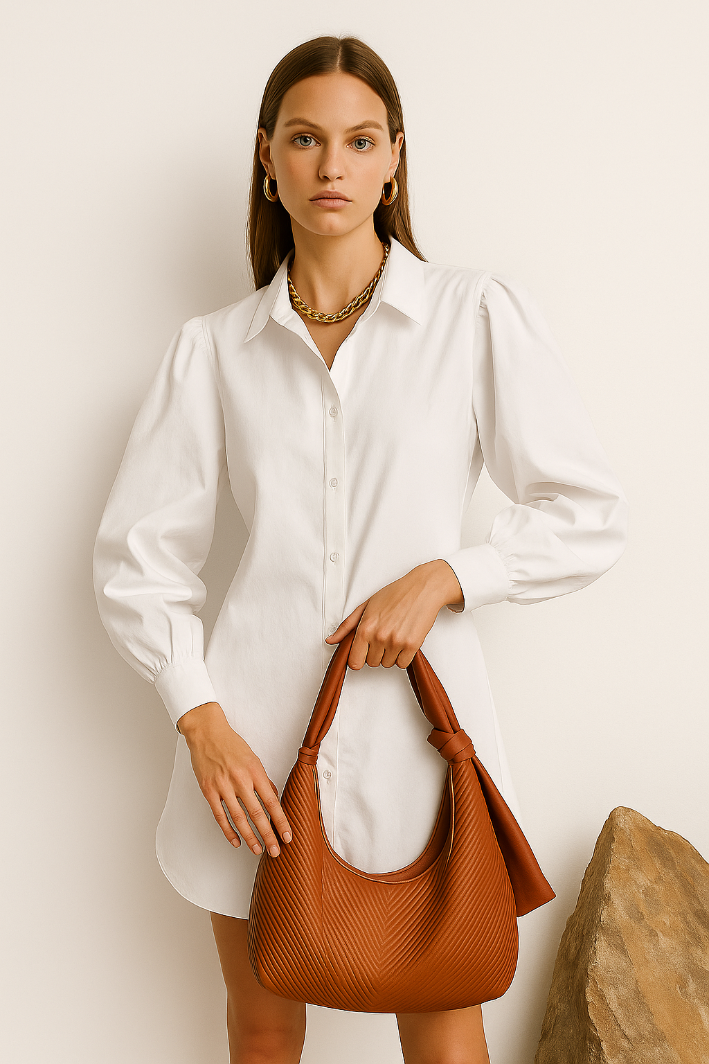 BOSS BABE White Dress