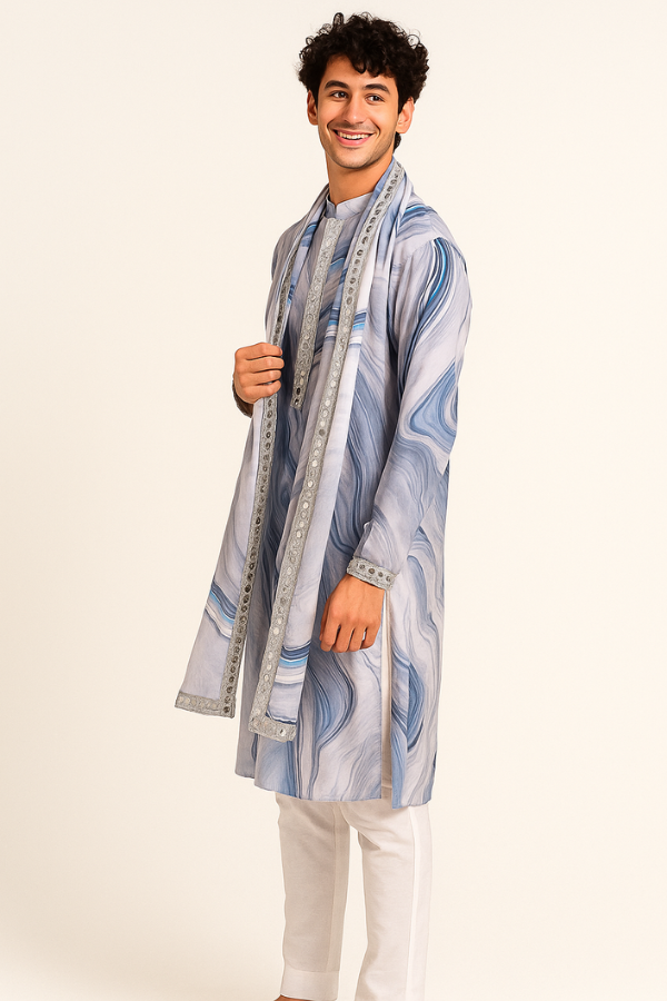 Jashn Kurta & Dupatta Set Blue Special