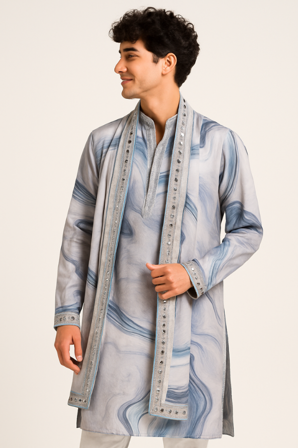 Jashn Kurta & Dupatta Set Blue Special