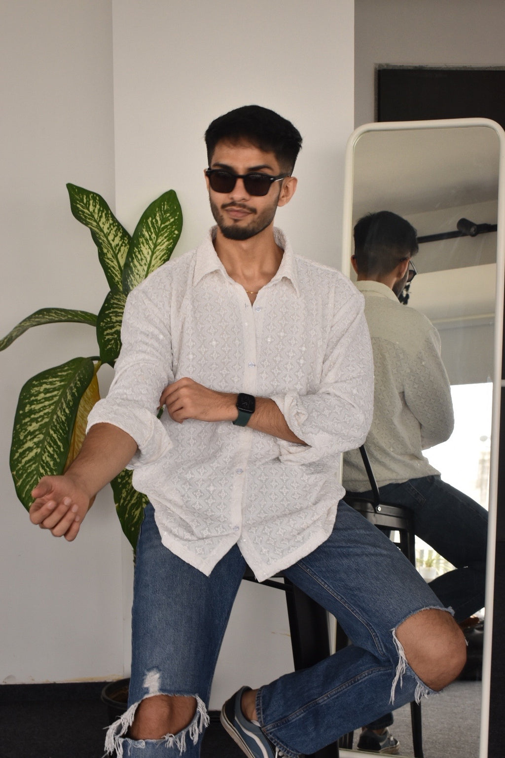 Special Edition CHIKANKARI White