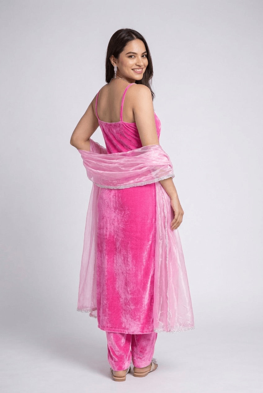 Gulnaar Velvet Set