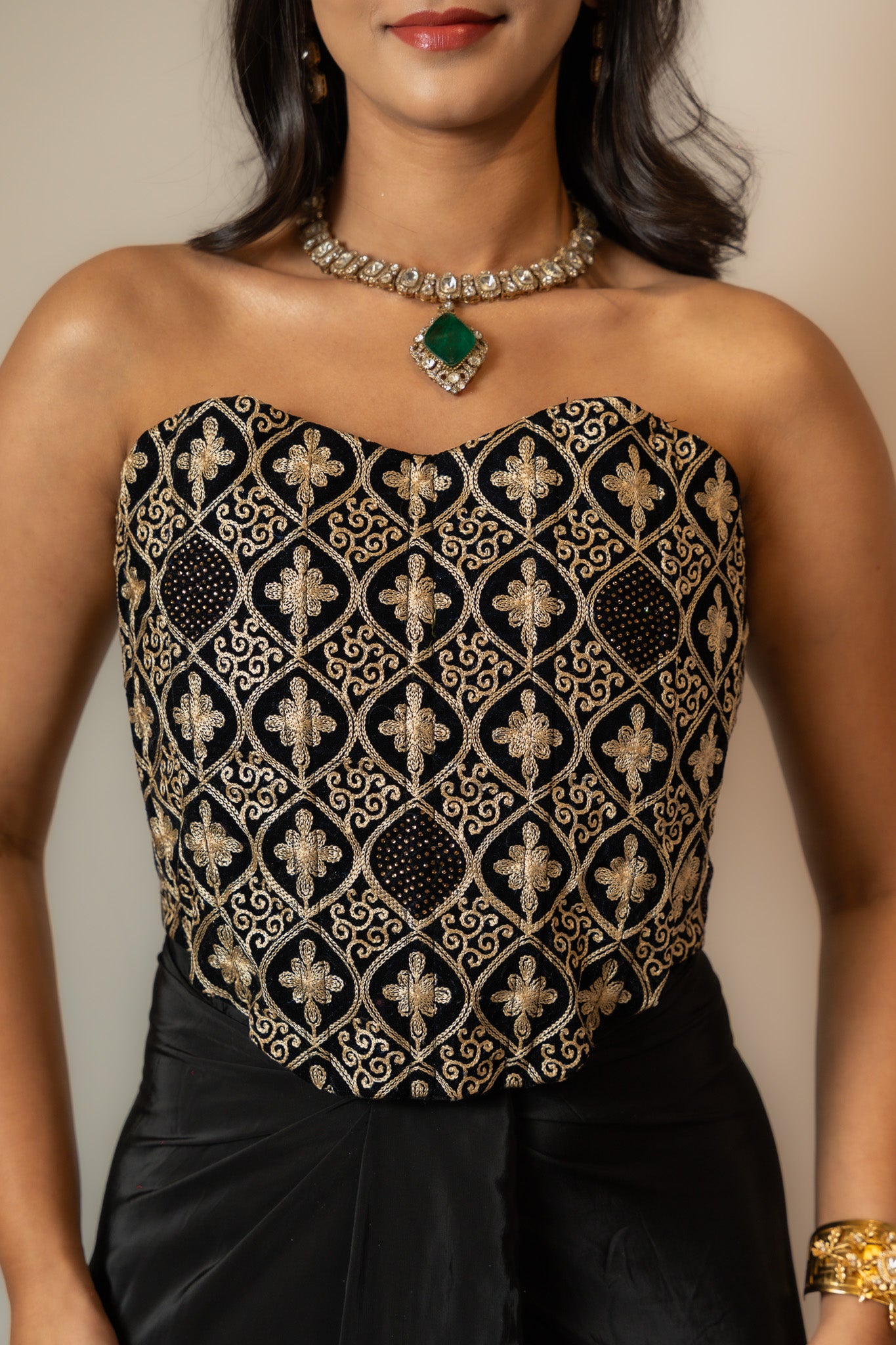 Black corset and Skirt