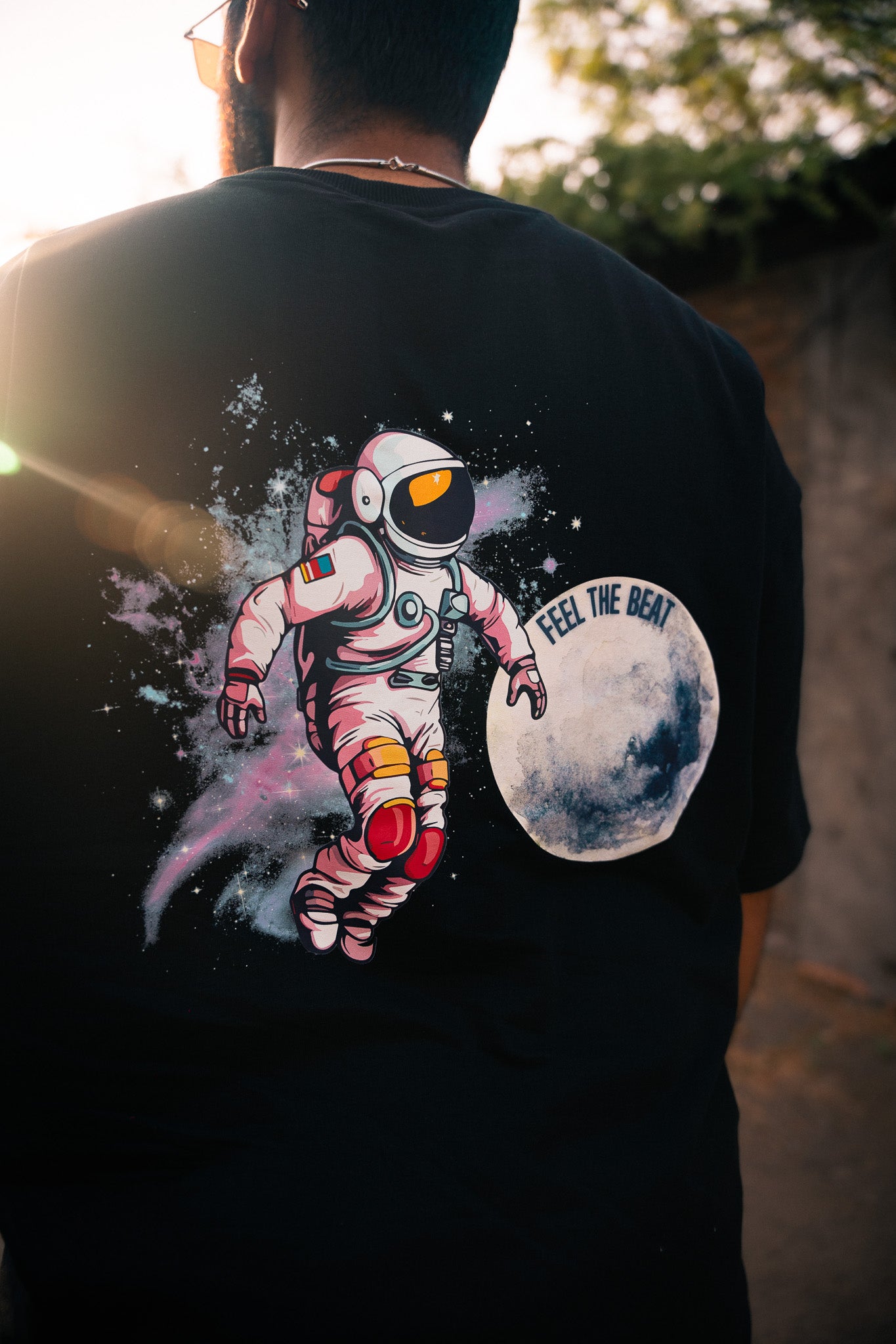 Space Out By MAHAUL Black tshirt