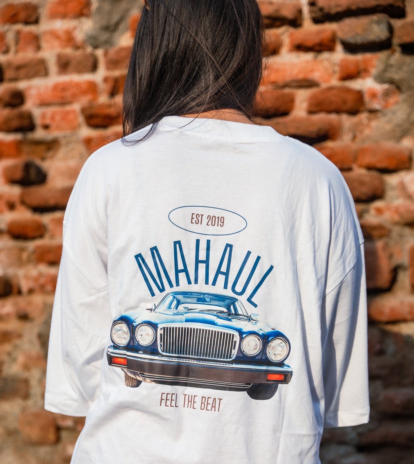 One Way Traffic By Mahaul White tshirt