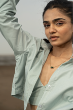 Elevated Bralette Top & Shirt Green Combo top