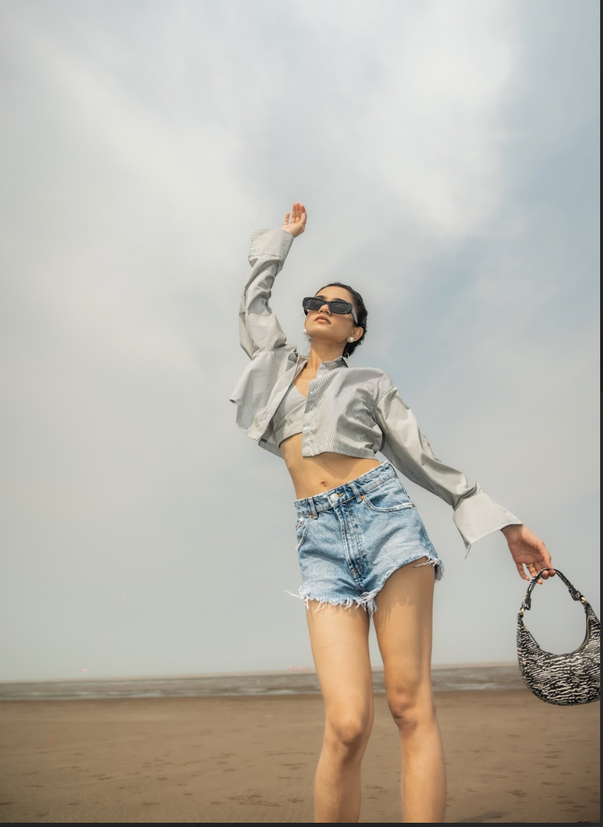 Elevated Bralet top & Shirt Black Combo