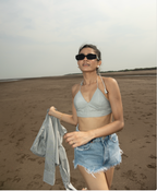 Elevated Bralette Top & Shirt Black Combo top