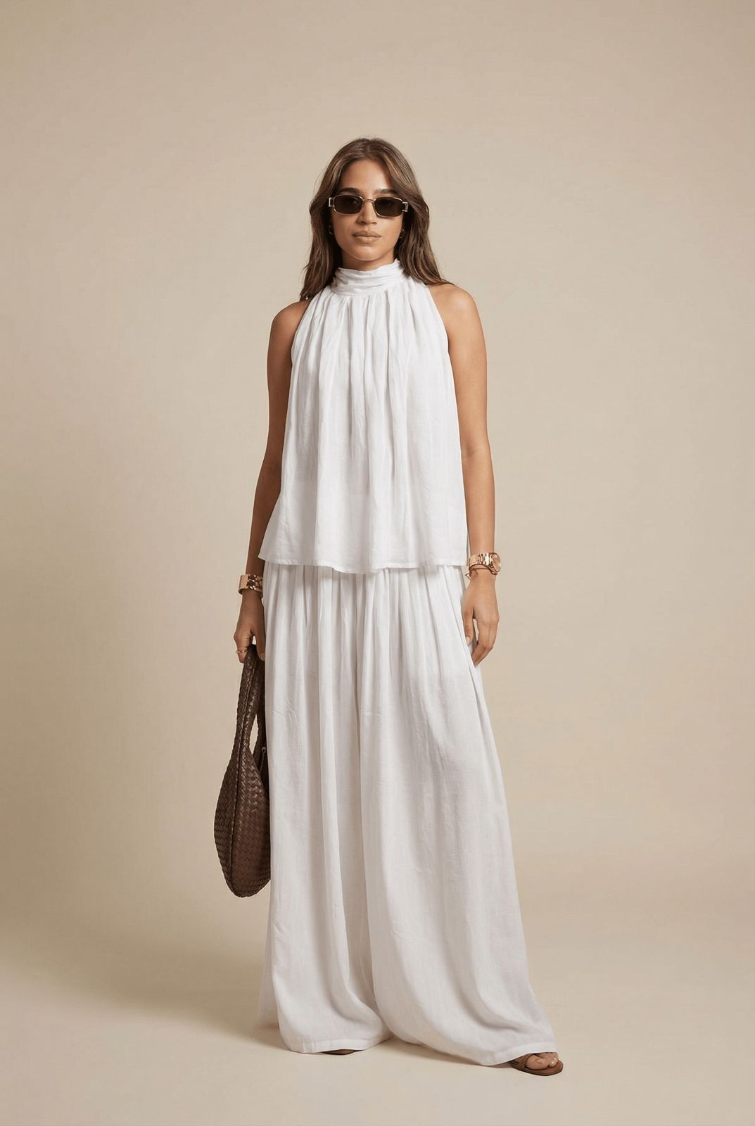 Swan White co-ord set