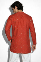 Spandan Rust kurta
