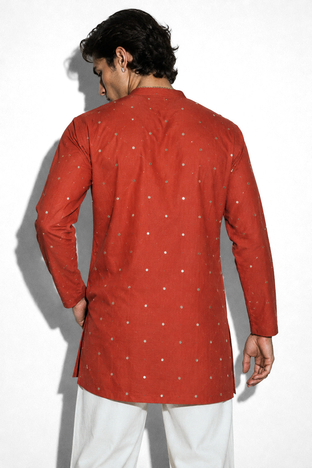 Spandan Rust kurta