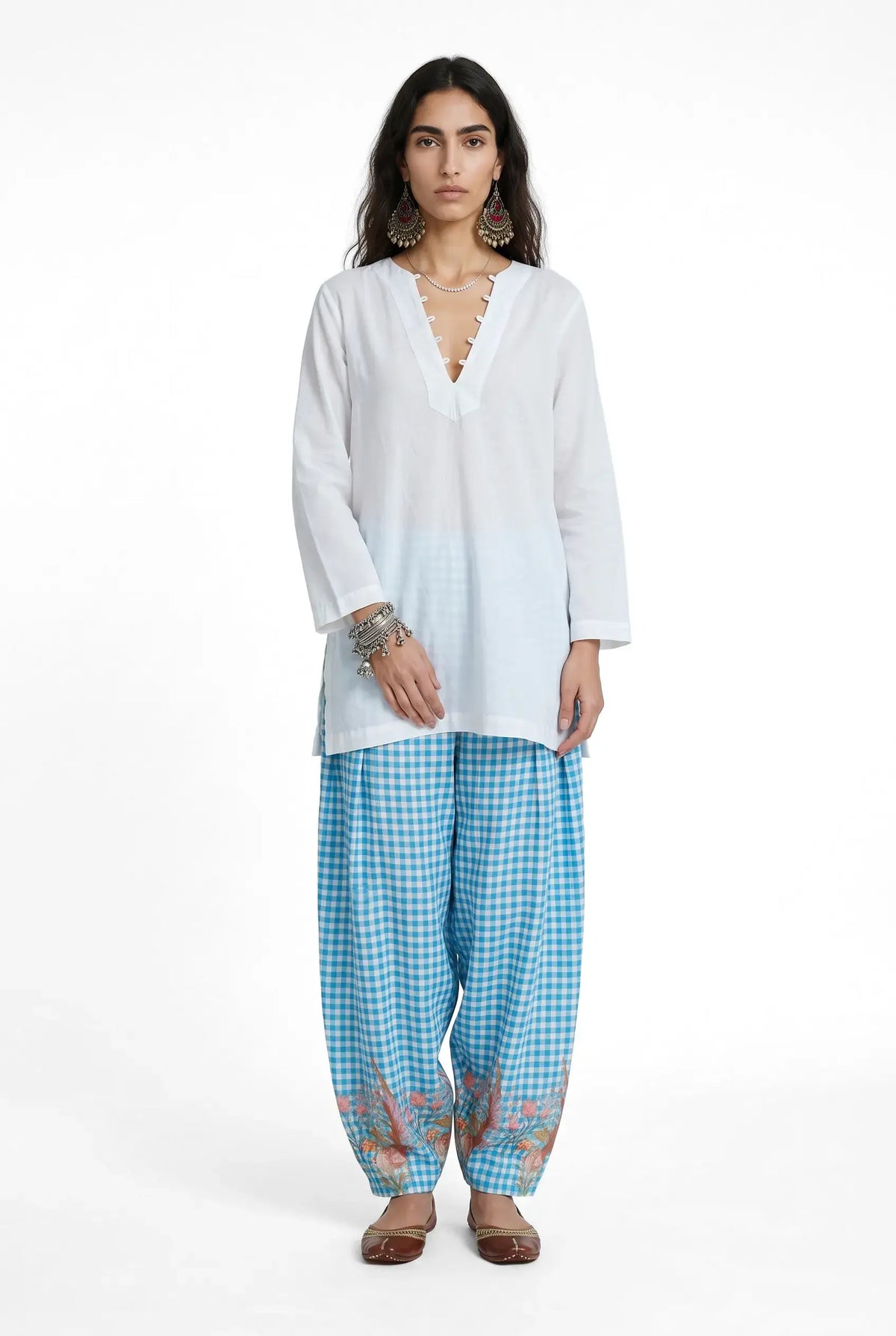 Geet Blue kurta and salwar
