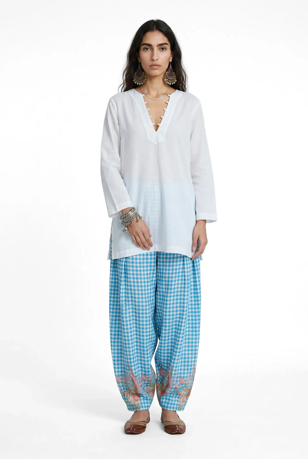 Geet Blue kurta and salwar