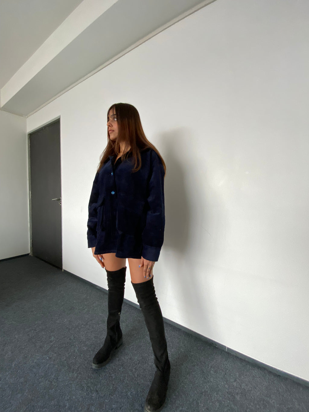Royal Blue Corduroy Jacket Unisex