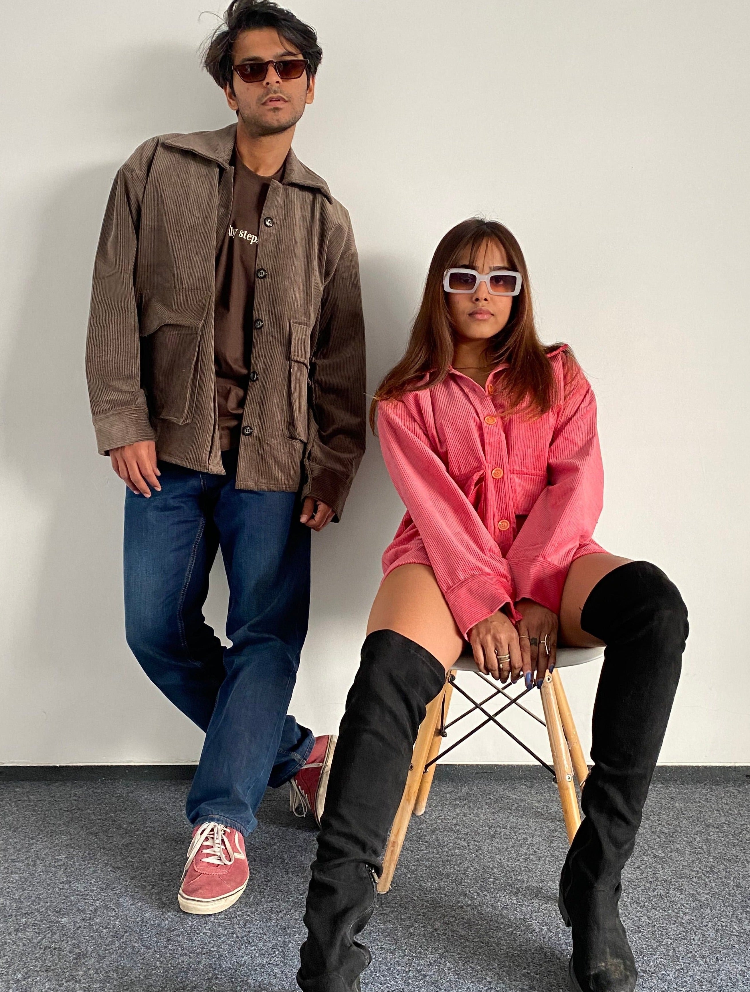 Pink Corduroy Jacket Unisex