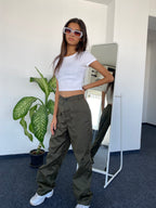 Olive Cargo Utility Pants